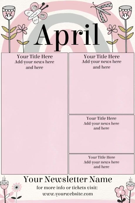 April Newsletter by Paula Template | PosterMyWall
