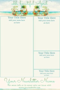 April Newsletter Template | PosterMyWall