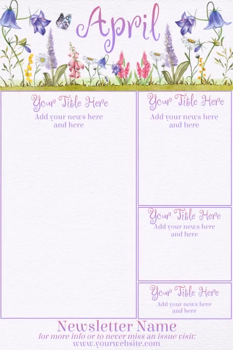 April Newsletter Template | PosterMyWall
