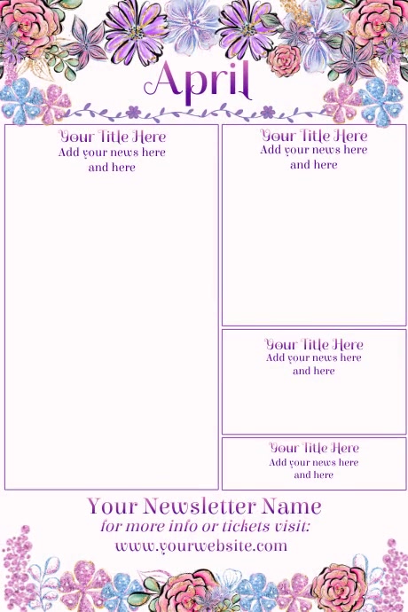 April Newsletter Template | PosterMyWall