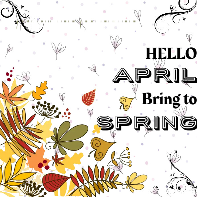 April Spring Template | PosterMyWall