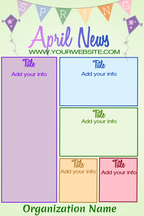 Spring Newsletter Template Free - prntbl.concejomunicipaldechinu.gov.co