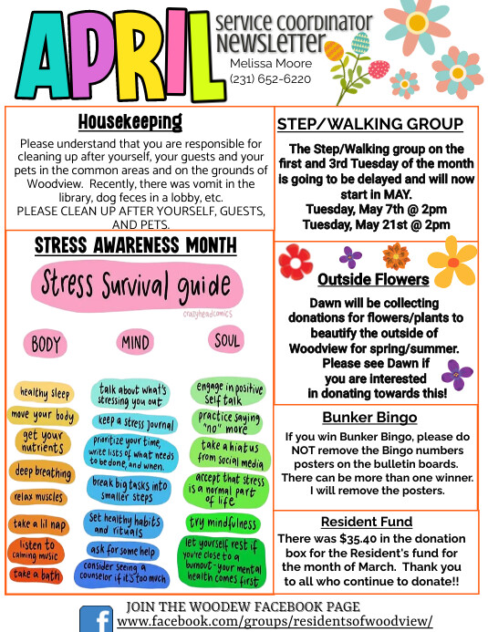 April Spring Edition April Spring Newsletter poster calendar flyer Template | PosterMyWall