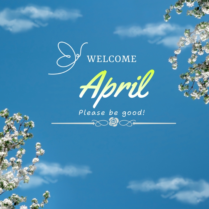 April Template Publicación de Instagram