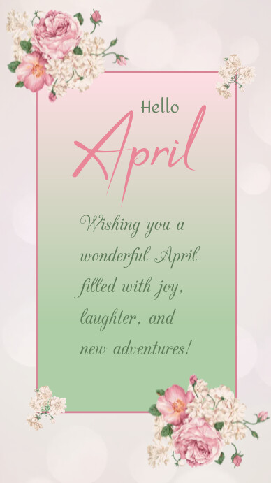 Modèle April Template | PosterMyWall