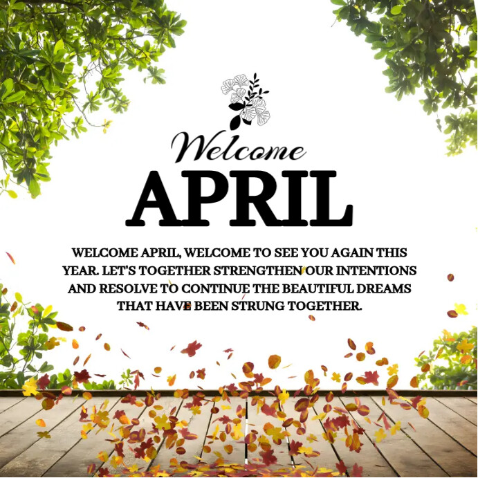 April Layout Plantilla de April Template Design | PosterMyWall