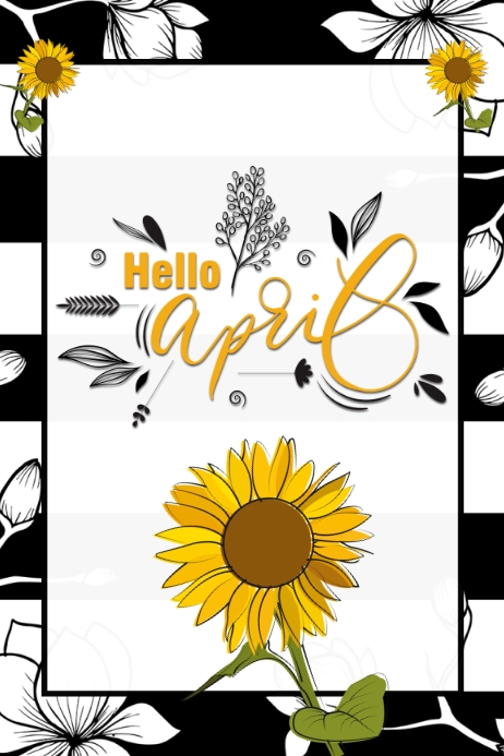 April Layout April Template | PosterMyWall