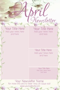 April Newsletter Template | PosterMyWall