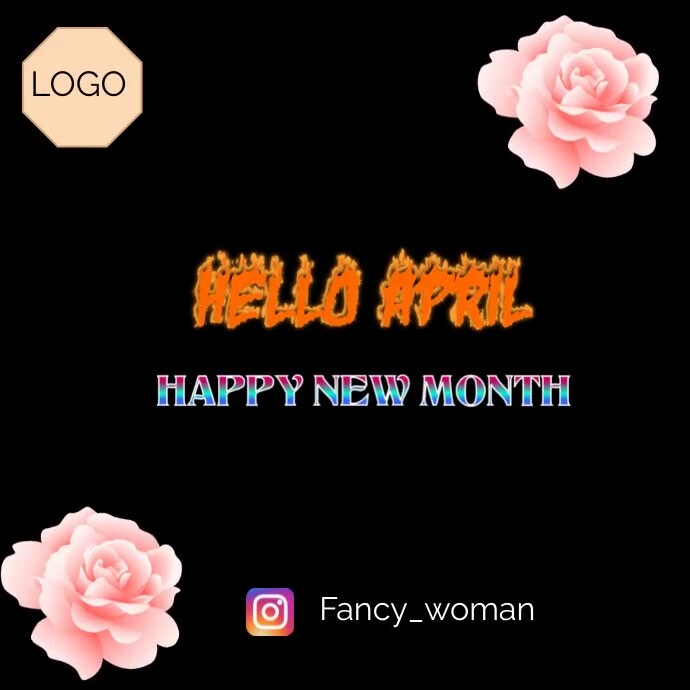 April video template Square (1:1)