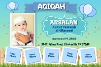 AQIQAH Cartel de 4 × 6 pulg. template