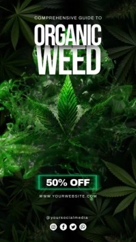 Aqua 3d Organic Weed Sale Instagram Reel Instagram-reel template