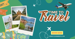 Aqua 3d Time To Travel Iklan Facebook Facebook-Anzeige template