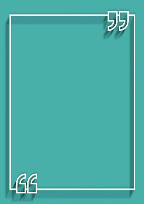 Aqua 3d Turquoise Quote Box Frame A4 Template | PosterMyWall
