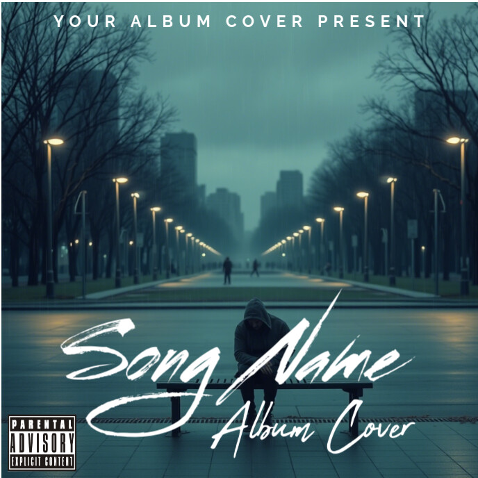 Aqua Album Album Cover Template | PosterMyWall