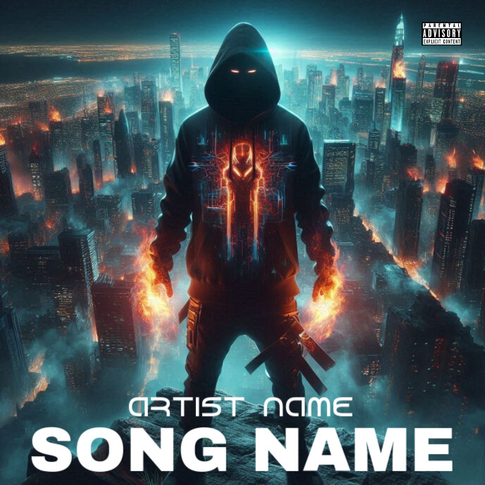 Aqua Best Cover Album Music Art Trap Mixtape Rap Album Cover Template ...