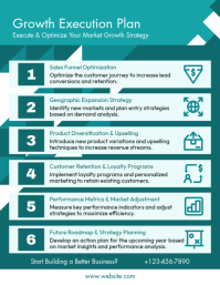 White Business Growth Strategy Flyer Template