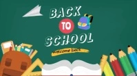Aqua Ceria Back To School Pos Twitter template