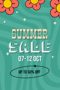 Aqua Ceria Summer Sale Grafik Pinterest template