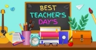 Aqua Collage Best Teacher Facebook Shared Ima template