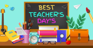 Aqua Collage Best Teacher Facebook Shared Ima template