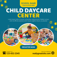 Aqua Collage Child Daycare Instagram Post Iphosti le-Instagram template