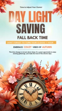 Aqua Day Light Saving Time Instagram Story template