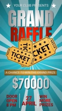 Aqua  Grand Raffle Instagram Story template