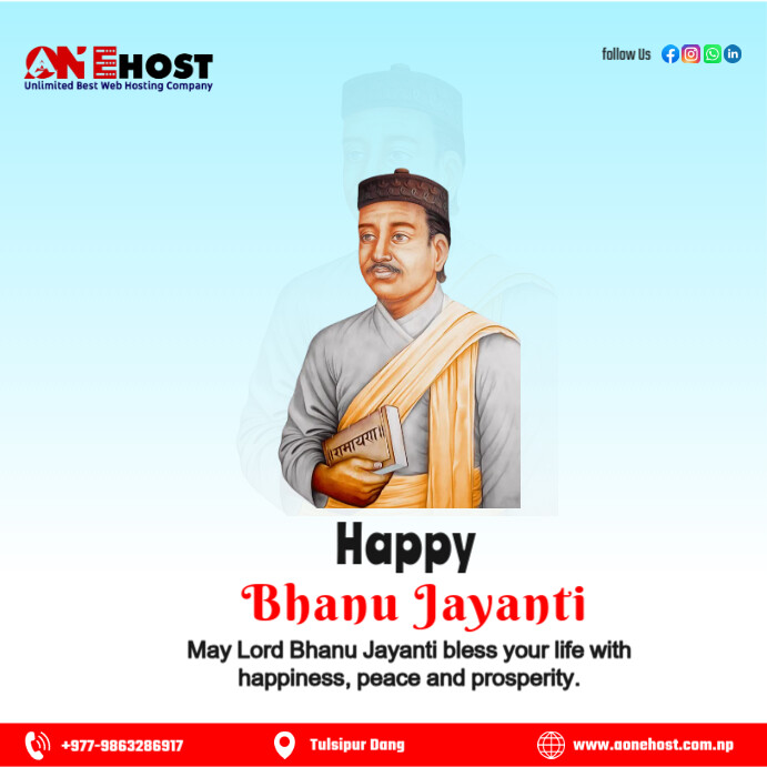 Aqua  Happy Bhanu Jayanti  Instagram Post template