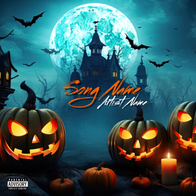Aqua  Happy Halloween Song Album Cover Album template