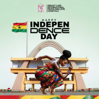 Aqua  Independence Day Flye Instagram Post template