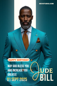 Joyful Bold Birthday Poster Template | PosterMyWall