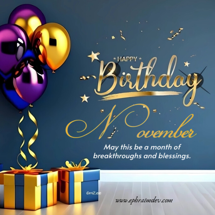 Aqua Joyful Happy Birthday  Logo Logótipo template