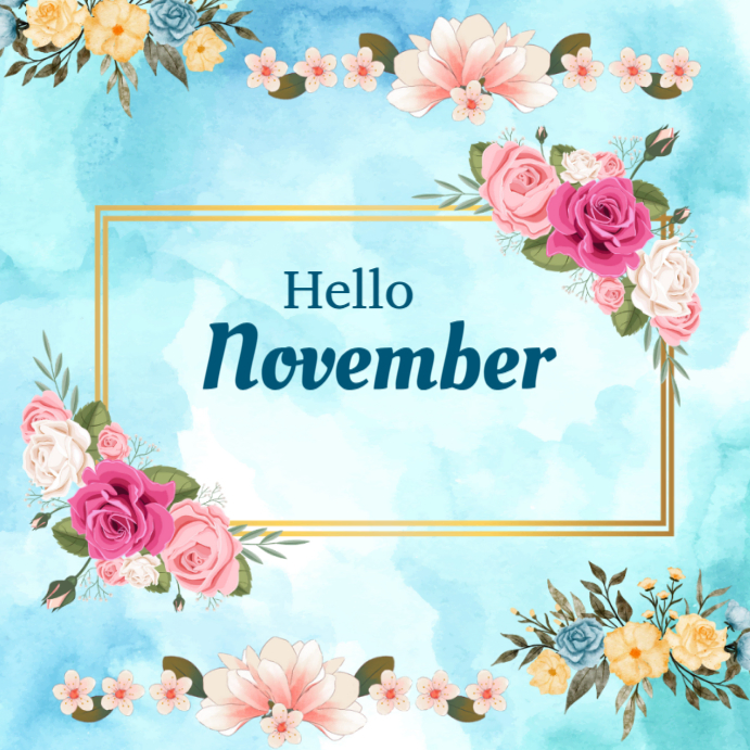 November Greeting Instagram Ad Template | PosterMyWall