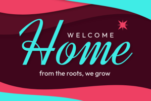 Aqua Joyful Homecoming Label template