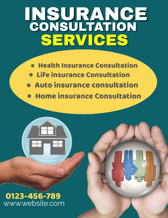 Copy of Aqua Joyful Insurance Consultation Flyer (us | PosterMyWall