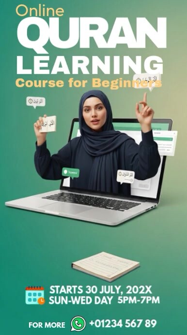 Aqua Joyful Online Quran Learning,  Instagram Reel template