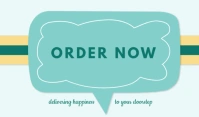 Aqua Joyful Order Now Tag Tanda template