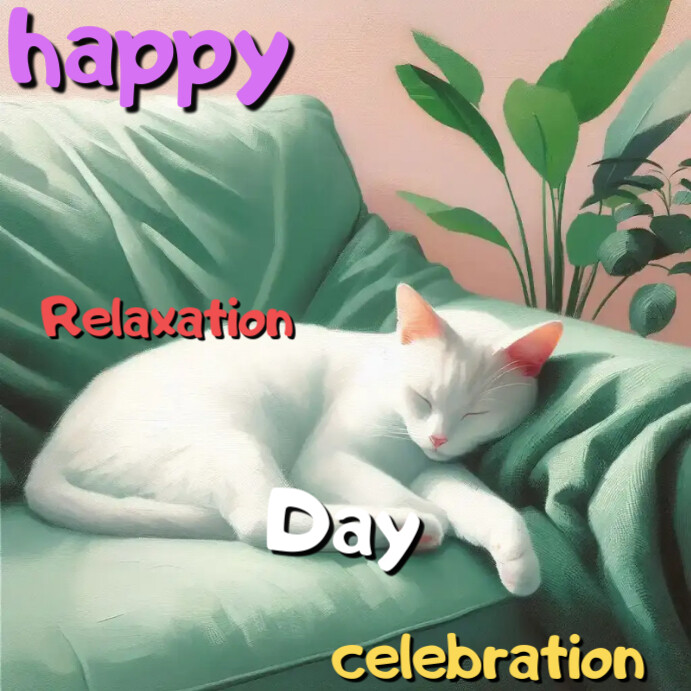 Relaxation Posts Copy of Aqua Joyful Relaxation Day Instagram Post | PosterMyWall