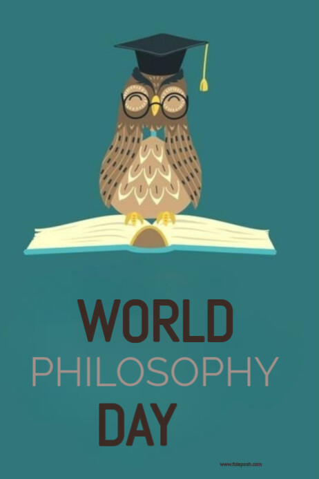 Copy of Aqua Joyful World Philosophy Day Poster | PosterMyWall