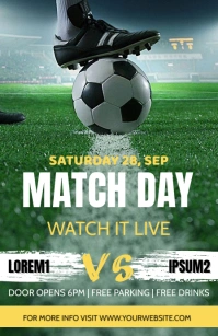 Aqua Match Day Tabloid template