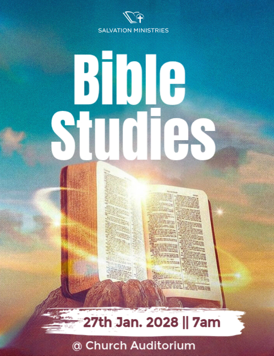 Bible Studies Event Flyers Template | PosterMyWall
