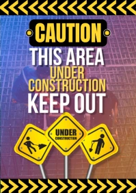 Aqua Maximalist Caution A1 template