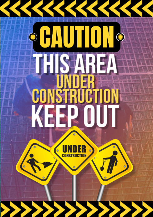 Aqua Maximalist Caution A1 template