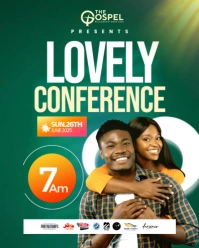 Aqua Maximalist Church Flyer  Instagram Portrait template