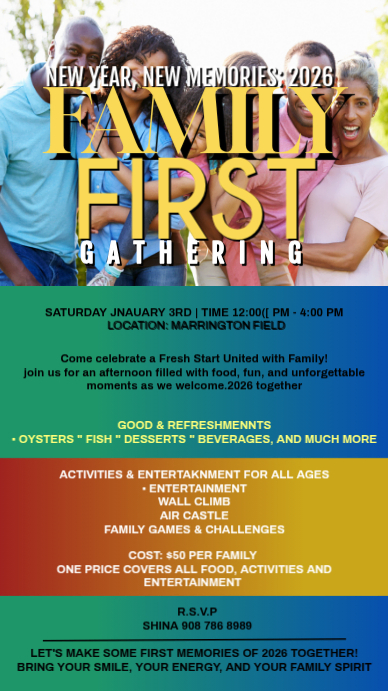 Family Gathering Facebook Story Template | PosterMyWall