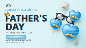 Aqua Maximalist Father's Day Twitter Post, fa template