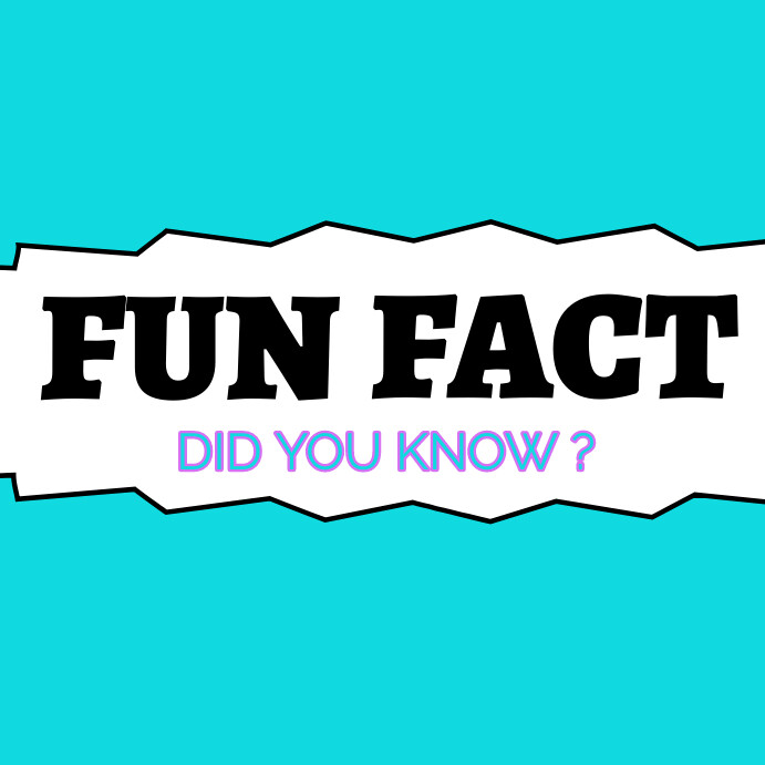 Aqua Maximalist Fun Fact Instagram Post Template | PosterMyWall
