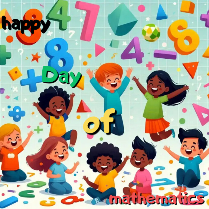 Copy of Aqua Maximalist Happy Day Of Mathematics Instagram Post ...