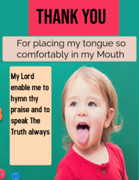 Aqua Maximalist Inspirational Flyer (us Letter), count your blessings, template