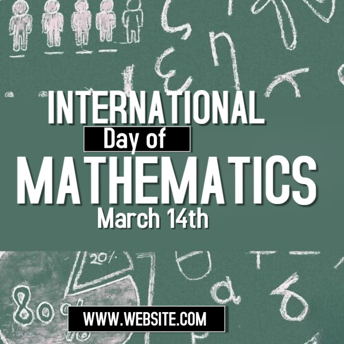 Aqua Maximalist International Day Of Mathematics Instagram Post ...